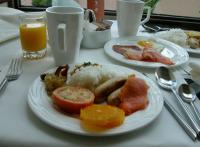 호텔의 아침식사는 언제 먹어도 맛있죠.